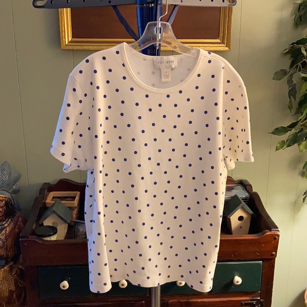 Sport Savvy all cotton short sleeve top 2X